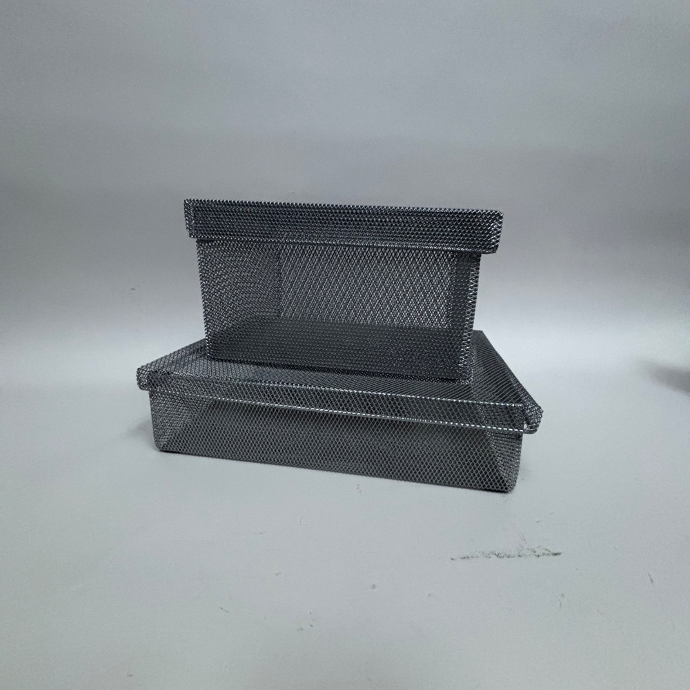 Silver Mesh Desk Storage Containers - Picture 5 of 11